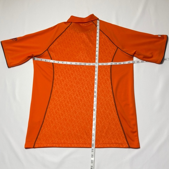 Majestic Orioles Vibrant Orange Polo Shirt Cool Base Size L Excellent - Picture 6 of 10